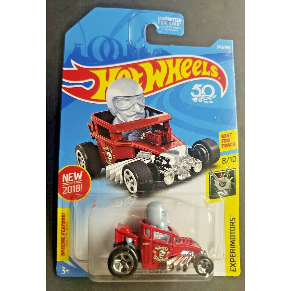 2018 Hot Wheels Skull Shaker #340 Red Experimotors HW15